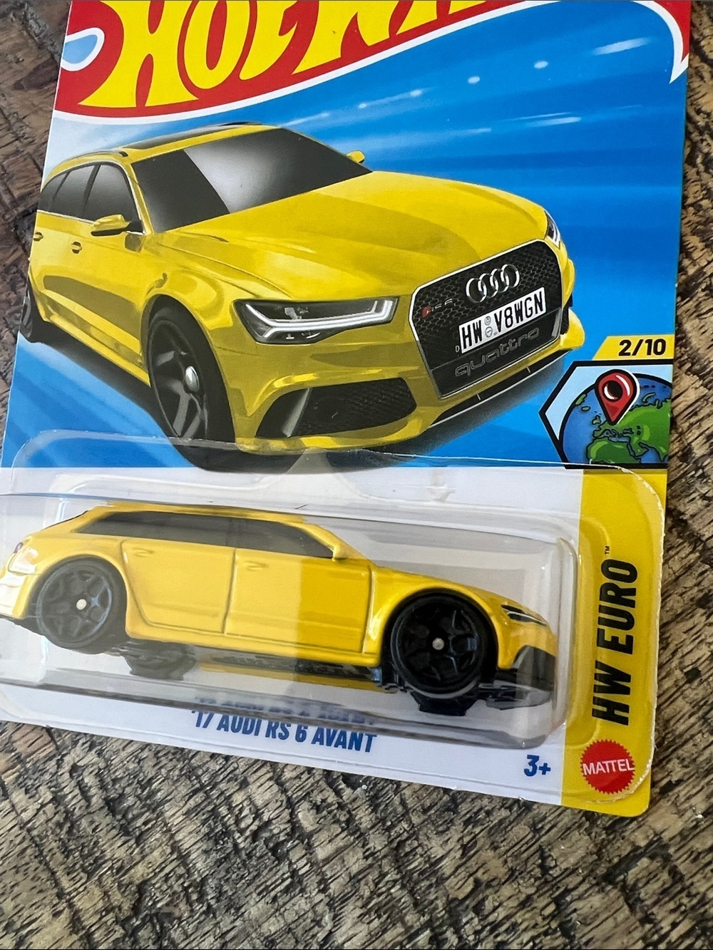 Hot Wheels Yellow Audi RS6 Die-Cast Toy Car - Picture 3 of 5
